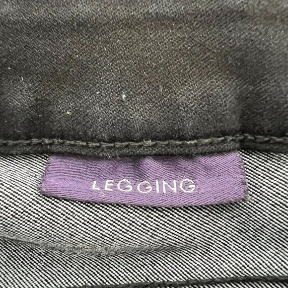 NYDJ Womens Black Mid Rise Denim 5 Pocket Design Legging Skinny Leg Jeans Sz 8 - Picture 8 of 10